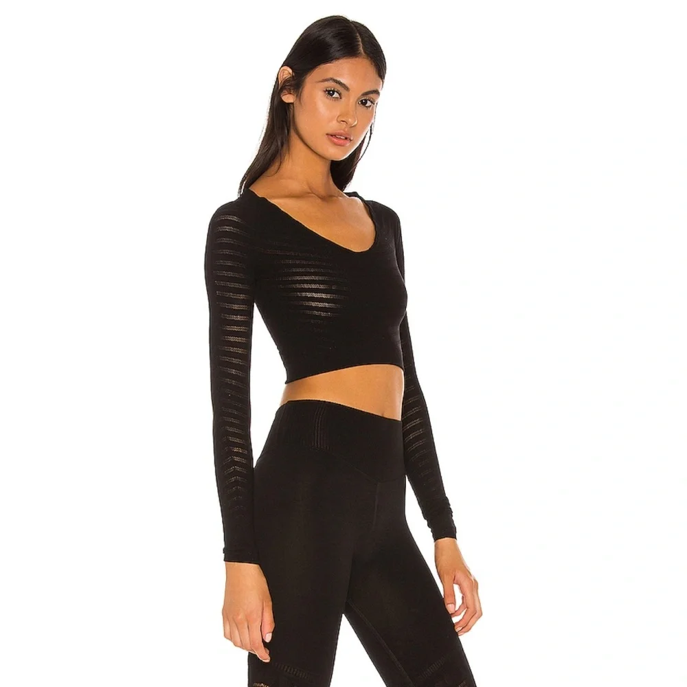 NWT Free People Econyl Gone Adrift Long Sleeve Top
